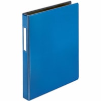 Cardinal EasyOpen Ring Binder - Letter - 8 1/2" x 11" Sheet Size - 400 Sheet Capacity - 1" (25.40 mm) Ring - Fastener(s): 3 x Slant D-Ring - Pocket(s): 4, Internal - Polypropylene, Board, Fiber - Blue - Recycled - Durable, One Touch Ring, Reusable, Heavy Duty, Wrinkle Resistant, Non-stick, PVC-free,