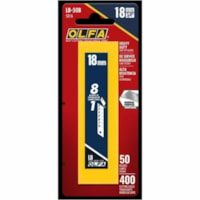 Olfa Replacement Blade - Snap-off, Durable, Long Lasting - Carbon Steel - Silver - 50 / Pack