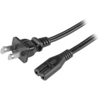 StarTech.com 10ft (3m) Laptop Power Cord, NEMA 1-15P to C7, 7A 125V, 18AWG, Laptop Replacement Power Cord, Power Brick Cable, UL Listed - 10ft Laptop Power Cord NEMA 1-15P to IEC C7 | AC Power Cord for Most Notebooks Power Bricks - UL Listed | Molded Connectors - SPECS: NEMA 1-15P to IEC 60320 C7 | 