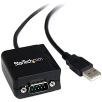 StarTech.com 8.3ft (2.5m) 1-Port FTDI USB to Serial RS232 Adapter Cable with Optical Isolation, USB to RS232 Adapter - TAA - USB to serial RS232 adapter - Integrated 2500Vrms Optical Isolation Circuits - Small form factor, serial RS232 USB powered - COM port retention - 8.3ft (2.4m); FTDI FT232RL Ch