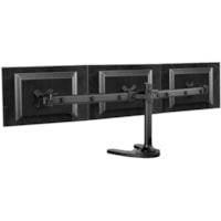 Atdec SD triple monitor desk mount with a freestanding base - Loads up to 17.6lb - VESA 75x75, 100x100 - 20° angle adjustment - Landscape/portrait rotation - Bolt through, freestanding base and all mounting hardware included