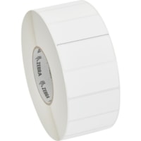 Zebra Label Kimdura Polypropylene 2.75x1.25in Thermal Transfer Zebra PolyPro 4000T 3 in core - 2 3/4" Width x 1 1/4" Length - Permanent Adhesive - Thermal Transfer - Matte - White - Acrylic, Polypropylene - 3210 / Roll - Scratch Resistant, Smear Resistant, Durable, Perforated - 4 / Roll