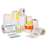 Zebra Label Paper 2.25x4in Direct Thermal Z-Select 4000D - 2 1/4" Width x 4" Length - Permanent Adhesive - Direct Thermal - White - Paper, Acrylic - 700 / Roll - Perforated - 12 / Roll