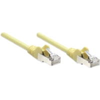 Intellinet Network Cable, Cat6, UTP - 100 ft Category 6 Network Cable for Network Device - First End: 1 x RJ-45 Network - Male - Second End: 1 x RJ-45 Network - Male - Patch Cable - Gold Plated Contact - Yellow