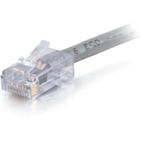 C2G 100 ft Cat6 Non Booted Plenum UTP Unshielded Network Patch Cable - Gray - 100 ft Category 6 Network Cable for Network Device, Modem, Audio/Video Device - First End: 1 x RJ-45 Network - Male - Second End: 1 x RJ-45 Network - Male - Patch Cable - Gold Plated Connector - Gray - 1 Each