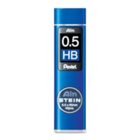 Recharge de crayon Pentel - 0,5 mm (0,02 po)Fin Pointe - HB - Lead Noir - 40 / emballage