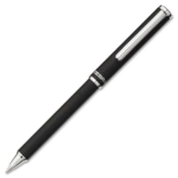 Zebra Pen Expandz Mini Ballpoint Pen - 0.7 mm (0.03") Fine Pen Point - Refillable - Retractable - Black Ink - Black Stainless Steel Barrel - 1 Each