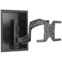 Chief Thinstall Medium 18" Extension Single Monitor Arm Wall Mount - For Displays 32-55" - Black - Chief Thinstall Medium 18" Extension Single Arm Display Mount - For Displays 32-55" - Black