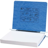 Reliure informatique Presstex ACCO - format lettre - format8 1/2 po x 11 po Taille de feuille - épaisseur du classeur 20 pt. - Presstex, Carton comprimé - Bleu - Recyclé - Durable - 1 chaque