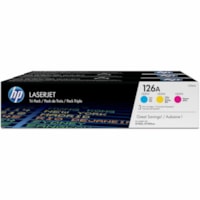 Cartouche toner 126A (CF341A) D'origine Laser - Paquet triple - Couleurs de couverture assorties - 3 / Carton HP - Laser - 3 / Carton