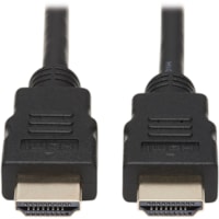 Câble audiovisuel P568-012 12 pi (3,66 m) HDMI Tripp Lite series - 12 pi (3,66 m) HDMI Câble audiovisuel pour Périphérique audio/vidéo, Téléviseur, iPad, Projecteur - 18 Gbit/s - Supports up to 3840 x 2160 - Blindé - Noir