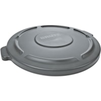 Couvercle de contenant Brute Rubbermaid - diamètre de 19.88po (505 mm) - Plastique - Gris