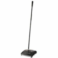 Rubbermaid Brushless Mechanical Sweeper - Black - 4 / Pack