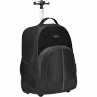 Targus Compact TSB750US Carrying Case (Backpack) for 16" (406.40 mm) to 17" (431.80 mm) Apple Notebook - Black - Bump Resistant, Scratch Resistant - Neoprene, Mesh, Elastic Body - Polyester Exterior Material - Handle, Shoulder Strap - 19" (482.60 mm) Height x 13.80" (350.52 mm) Width x 9" (228.60 mm