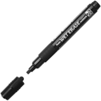 Pentel Wet Erase Chalk Marker - Chisel Marker Point - Black Ink - Chalk-based - 1 Each