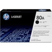 Cartouche toner 80A (CF280A) D'origine Standard Rendement Laser - Packet unique - Noir - 1 chaque HP - Laser - Rendement Standard - 1 Unité