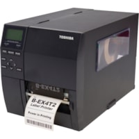 Toshiba B-EX4T2 Desktop Direct Thermal/Thermal Transfer Printer - Monochrome - Label Print - Fast Ethernet - USB - LCD Display Screen - 4.09" Print Width - 12 in/s (304.8 mm/s) Mono - 203 dpi - 4.49" (114 mm) Label Width