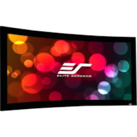 Elite Screens Lunette CURVE235-96W 96" Fixed Frame Projection Screen - Front Projection - 2.35:1 - CineWhite - 37.5" Height x 88.1" Width - Wall Mount