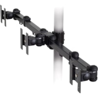 Premier Mounts MM-A3 Mounting Arm for Flat Panel Display - Black - Height Adjustable - 10" (254 mm) to 22" (558.80 mm) Screen Support - 75 x 75, 100 x 100 - VESA Mount Compatible - 1