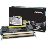 Cartouche toner Laser - Jaune - 1 chaque Lexmark - 10 000 pages