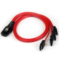 StarTech.com 50cm SFF-8087 to 4x SATA - Internal Mini SAS to SATA Reverse Cable - Connect a Mini SAS backplane to a SAS / SATA RAID controller or motherboard - sff-8087 to 4x sata - internal mini sas to sata - sff 8087 to sata - sas to sata cable - serial attached scsi to sata