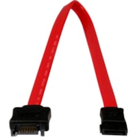 StarTech.com 0.3m SATA Extension Cable - SATA for Storage Equipment - 0.3m - 1 Pack - 1 x Male SATA - 1 x Male SATA - Red