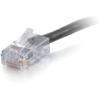 C2G 50ft Cat6 Non-Booted Unshielded Ethernet Cable - Plenum CMP-Rated - BLK - 50 ft (15.24 m) Category 6 Network Cable for Network Device, Modem - First End: 1 x RJ-45 Network - Male - Second End: 1 x RJ-45 Network - Male - Patch Cable - Gold Plated Contact - Plenum, CMP - Black - 1 Each