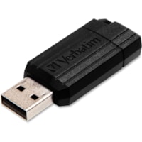 Clé USB PinStripe 32 Go USB 2.0 Type A - Noir Microban - 32 Go - USB 2.0 Type A - Noir - À vie Garantie - 1 chaque