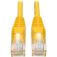 Tripp Lite series 15-ft. Cat5e 350MHz Snagless Molded Cable (RJ45 M/M) - Yellow - 15 ft (4.57 m) Category 5e Network Cable for Network Device - First End: 1 x RJ-45 Network - Male - Second End: 1 x RJ-45 Network - Male - Patch Cable - Yellow