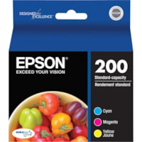 Epson DURABrite Ultra 200 Original Ink Cartridge - Inkjet - Cyan, Magenta, Yellow - 1 Each