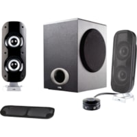 Système de haut-parleur CA-3810 2.1 - 40 W RMS Cyber Acoustics - 45 Hz à 20 kHz - Écouteurs