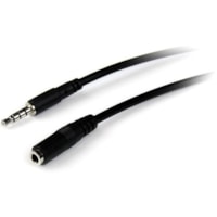 StarTech.com 2m 3.5mm 4 Position TRRS Headset Extension Cable - M/F - Extend the connection distance between your iPhone, mobile phone or computer headset by 2 meters - trrs extension - 4 pole 3.5mm extension - audio extension cable for iphone - headphone extension for iphone - headset extension cab