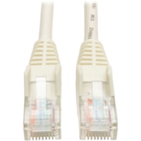 Tripp Lite by Eaton 25-ft. Cat5e 350MHz Snagless Molded Cable (RJ45 M/M) - White - 25 ft (7.62 m) Category 5e Network Cable for Network Device - First End: 1 x RJ-45 Network - Male - Second End: 1 x RJ-45 Network - Male - Patch Cable - White