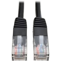 Tripp Lite series 20-ft. Cat5e 350MHz Molded Cable (RJ45 M/M) - Black - 20 ft (6.10 m) Category 5e Network Cable for Network Device - First End: 1 x RJ-45 Network - Male - Second End: 1 x RJ-45 Network - Male - Patch Cable - Black