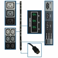 Tripp Lite by Eaton Metered PDU3MV6H50 45-Outlets PDU - Hubbell CS8365C - 9 x IEC 60320 C19, 36 x IEC 60320 C13 - 230 V AC - 12.60 kW - Overload Protection - Vertical - Rack-mountable 