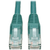 Tripp Lite by Eaton 12-ft. Cat6 Gigabit Snagless Molded Patch Cable (RJ45 M/M) - Green - 12 ft (3.66 m) Category 6 Network Cable for Network Device - First End: 1 x RJ-45 Network - Male - Second End: 1 x RJ-45 Network - Male - Patch Cable - Green