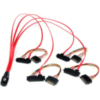 StarTech.com 50cm Internal Serial Attached SCSI Mini SAS Cable - SFF8087 to 4x SFF8482 - Connect a SAS Controller to 4 SAS drives - SFF 8087 to SFF 8482 - sff8087 to sff8482 - internal mini sas cable