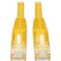 Tripp Lite by Eaton 50-ft. Cat6 Gigabit Snagless Molded Patch Cable (RJ45 M/M) - Yellow - 50 ft (15.24 m) Category 6 Network Cable for Network Device - First End: 1 x RJ-45 Network - Male - Second End: 1 x RJ-45 Network - Male - Patch Cable - Yellow