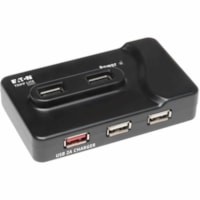 Concentrateur USB U360-412 - 5 Go/s - Externe - Noir Tripp Lite by Eaton - 5 Go/s - Externe - 7 Port(s) USB - 4 Port(s) USB 2.0 - 2 Port(s) USB 3.0 - PC, Mac