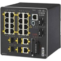 Commutateur Ethernet IE-2000 IE-2000-16TC-G-L 20 Ports Gérable - Fast Ethernet, Gigabit Ethernet - 10/100Base-TX, 10/100/1000Base-T Cisco - 20 Ports - Gérable - Fast Ethernet, Gigabit Ethernet - 10/100Base-TX, 10/100/1000Base-T - 2 Couche supportée - 4 Emplacements SFP - Paire t