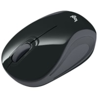 Logitech Wireless Mini Mouse M187 - Optical - Wireless - 32.81 ft (10000 mm) - Radio Frequency - 2.40 GHz - Black - USB - 1000 dpi - Scroll Wheel - 3 Button(s) - Symmetrical