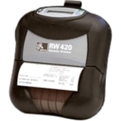 Zebra RW 420 Government, Invoice, Business Direct Thermal Printer - Monochrome - Label Print - USB - Serial - Bluetooth - Wireless LAN - Battery Included - LCD - 4.09" Print Width - 76.20 mm/s Mono - 203 dpi - 4.09" (103.89 mm) Label Width - CPCL, EPL, ZPL Emulation