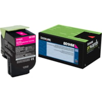 Lexmark - Cartouche toner Unison 801HM D'origine Élevé Rendement Laser - Magenta - 1 chaque - Laser - Rendement Élevé - 1 Unité