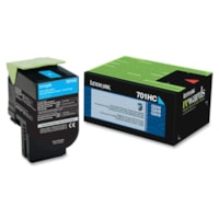 Lexmark 701HC Toner Cartridge - Laser - High Yield - 3000 Pages - Cyan - 1 Each