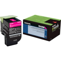 Lexmark Unison 701XM Toner Cartridge - Laser - Extra High Yield - 4000 Pages - Magenta - 1 Each