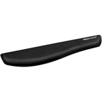 Fellowes PlushTouch Wrist Rest with FoamFusion Technology - Black - 1" (25.40 mm) x 18.13" (460.50 mm) x 3.19" (81.03 mm) Dimension - Black - Polyurethane - 1