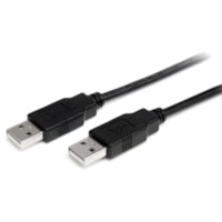 Câble de transfert de données 3,3 pi (1 m) USB - 1 chaque StarTech.com - 3,3 pi (1 m) USB Câble de transfert de données pour Concentrateur USB, Ordinateur - 480 Mbit/s - Blindé - 24/28 AWG - Noir - 1 chaque