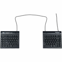 Kinesis Freestyle2 Keyboard - Cable Connectivity - USB Interface - Cut, Copy, Paste, Page Up, Page Down, Undo, Select, Esc, Quit, Brightness, Exposé, ... Hot Key(s) - Computer - Trackball, TouchPad - USB Hub - Mac - Black