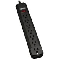 Tripp Lite by Eaton Power It! PS712B Power Strip - NEMA 5-15P - 7 x NEMA 5-15R - 12 ft (3.66 m) Cord - 120 V AC Voltage - 1.80 kW - Wall Mountable - Black