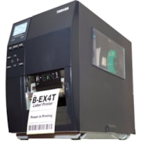 Toshiba B-EX4T2-HS Desktop Direct Thermal/Thermal Transfer Printer - Monochrome - Label Print - Fast Ethernet - USB - LCD Display Screen - 4.09" Print Width - 6 in/s (152.4 mm/s) Mono - 600 dpi - 4.49" (114 mm) Label Width